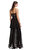 Black Dot Mesh Tiered Maxi Elbise