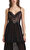 Black Dot Mesh Tiered Maxi Elbise