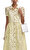 Yellow Lace Collared Midi Elbise