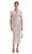 Cream Fine Lace Pearl Midi Elbise
