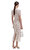 Cream Fine Lace Pearl Midi Elbise
