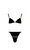 Noir Triangle Bikini
