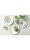 Fleur Vert Yeşil Porselen Pasta Tabağı 21 cm