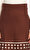 Derhy Kahverengi Desenli Etek