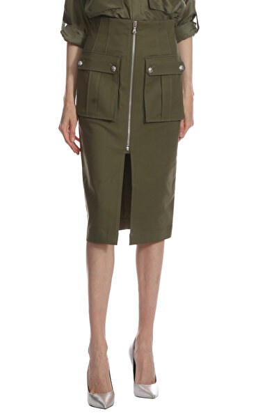 Veronica Beard Yeşil Etek