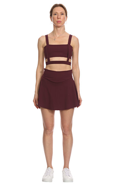 Yes Flaneuse Bordo Şort Etek