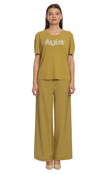 Christina Paris Yeşil T-Shirt