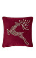 Laura Ashley Beaded Reindeer Cushion Gold Yastık