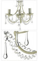 Laura Ashley Chella 3 Light Chandelier Cream Avize