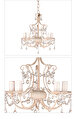 Laura Ashley Chella 5 Light Chandelier Cream Avize