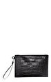 Longchamp Roseau Style Croco Pouch