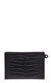 Longchamp Roseau Style Croco Pouch