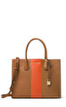 MICHAEL Michael Kors Center Stripe Mercer LG Conv Tote Çanta