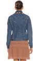 Forte Couture Ponpon Detaylı Mavi Jean Ceket