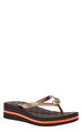 MICHAEL Michael Kors Wedge Bedford Flip Flop Stripe Terlik