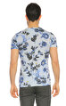 Ted Baker Çiçek Desen Mavi T-Shirt