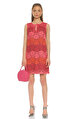 Juicy Couture Dantel Detaylı Mini Renkli Elbise