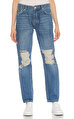 Superdry Boyfriend Mavi Denim Pantolon