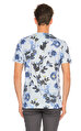 Ted Baker Çiçek Desen Mavi T-Shirt