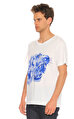 Gucci Baskı Desen Beyaz T-Shirt
