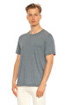 James Perse Sıfır Yaka Mavi T-Shirt