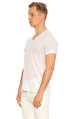 John Varvatos V Yaka Beyaz T-Shirt