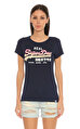 Superdry Baskı Desen Lacivert T-Shirt