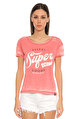 Superdry Baskı Desen Kırmızı T-Shirt