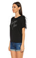 Guess Pano Desen Siyah T-Shirt