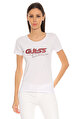 Guess Baskı Desen Beyaz T-Shirt