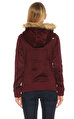 Superdry Kapüşonlu Bordo Sweatshirt