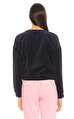 Juicy Couture Lacivert Çiçek Desenli Sweatshirt