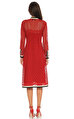 Gucci Dantel İşlemeli Kırmızı Elbise