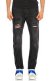 Philipp Plein Eskitme Desen Jean Siyah  Pantolon