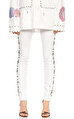Philipp Plein İşleme Detaylı Jean Beyaz Pantolon