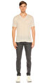 John Varvatos V Yaka Bej Rengi T-Shirt