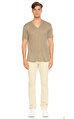 John Varvatos V Yaka Bej Rengi T-Shirt