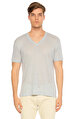 John Varvatos V Yaka Mavi T-Shirt