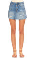 Free People Mini Jean Mavi Etek