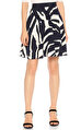 Dkny Zebra Desenli Lacivert Etek