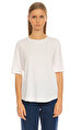 Eileen Fisher Düz Desen Beyaz T-Shirt