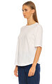 Eileen Fisher Düz Desen Beyaz T-Shirt