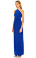 Lauren Ralph Lauren Tek Kollu Uzun Mavi Elbise
