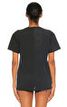 Dry Clean Only İşleme Detaylı Siyah T-Shirt