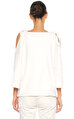 Ann Demeulemeester Düz Desen Beyaz T-Shirt