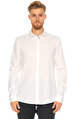 Les Hommes Zımba Detaylı Beyaz Gömlek