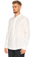 Les Hommes Zımba Detaylı Beyaz Gömlek
