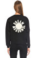 Maje İşleme Detaylı Siyah Sweatshirt