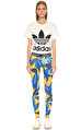 Adidas Originals Çiçek Desenli Renkli Tayt
