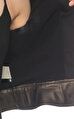 Tom Ford Deri Dik Yakalı Siyah Ceket